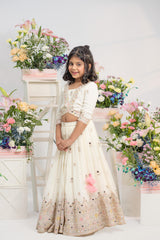 Stunning Embroidered Top And Lehenga