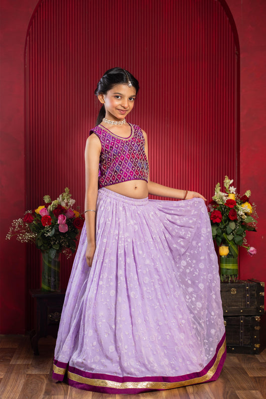 Lavender & Magenta Lehenga Set – A Vibrant Festive Dream with Timeless Grace