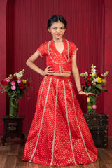 Royal Red & Gold Embroidered Lehenga Set – A Timeless Festive Classic for Young Divas