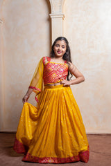 Brocade Top With Lehenga And Dupatta - Kirti Agarwal