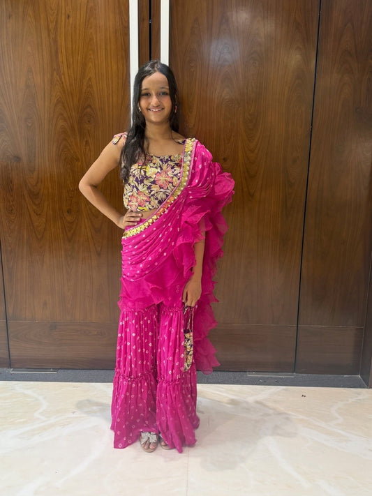 Contemporary sharara set with dupatta. - Kirti Agarwal