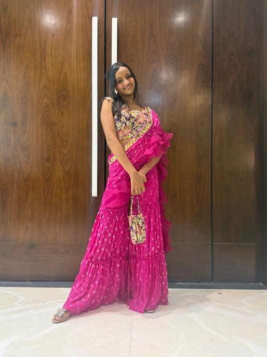 Contemporary sharara set with dupatta. - Kirti Agarwal