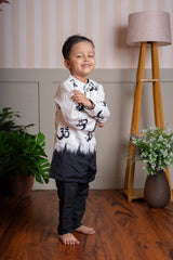 Dual Tone Printed Embellished Kurta And Pyjama - Kirti Agarwal