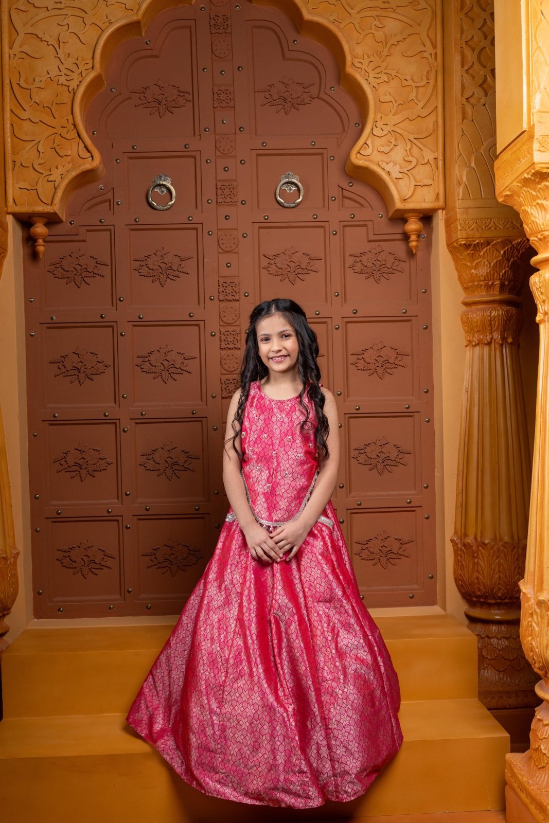 Elegant Pink Banarasi Pocket Lehenga – Traditional grace with a modern twist! - Kirti Agarwal