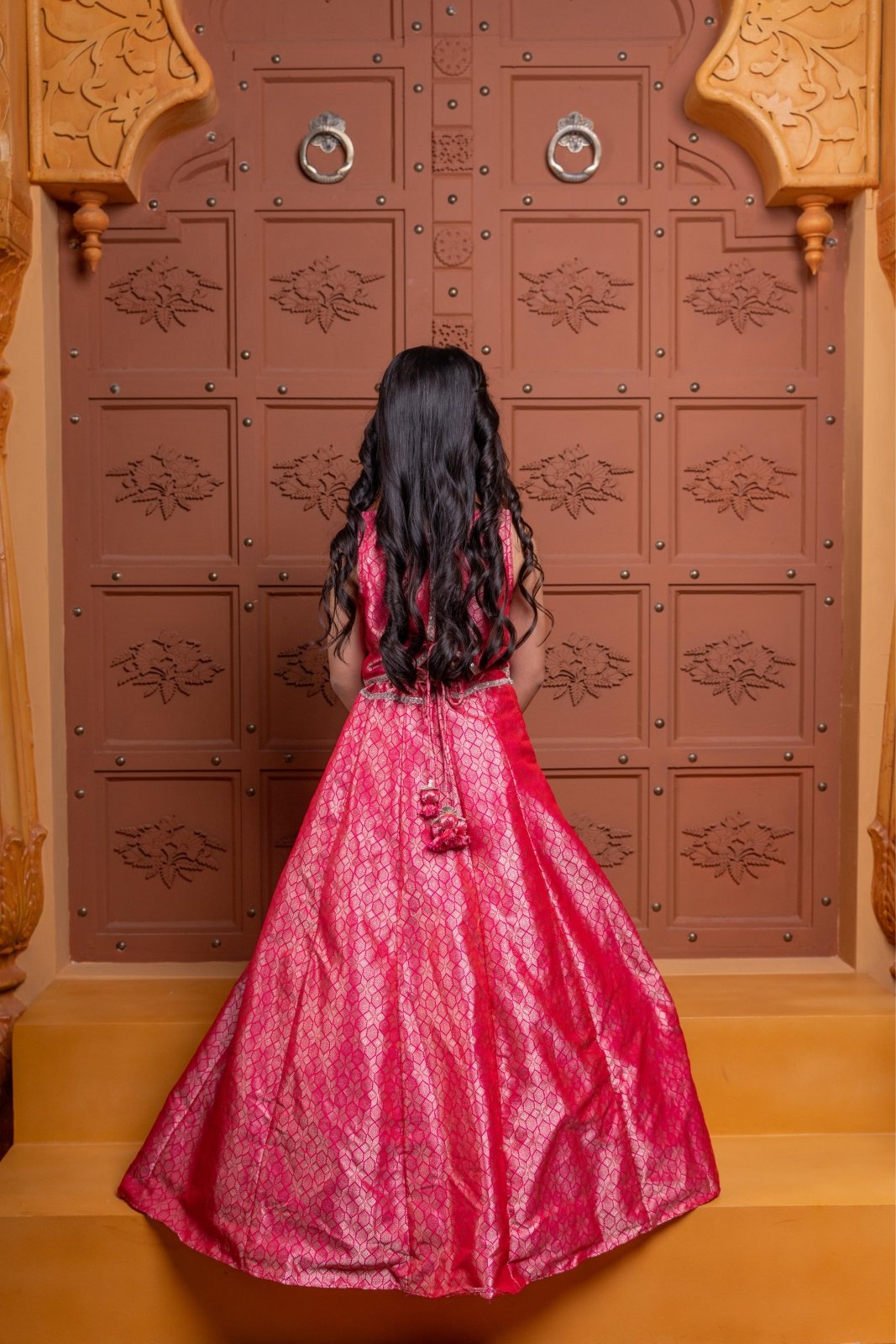 Elegant Pink Banarasi Pocket Lehenga – Traditional grace with a modern twist! - Kirti Agarwal