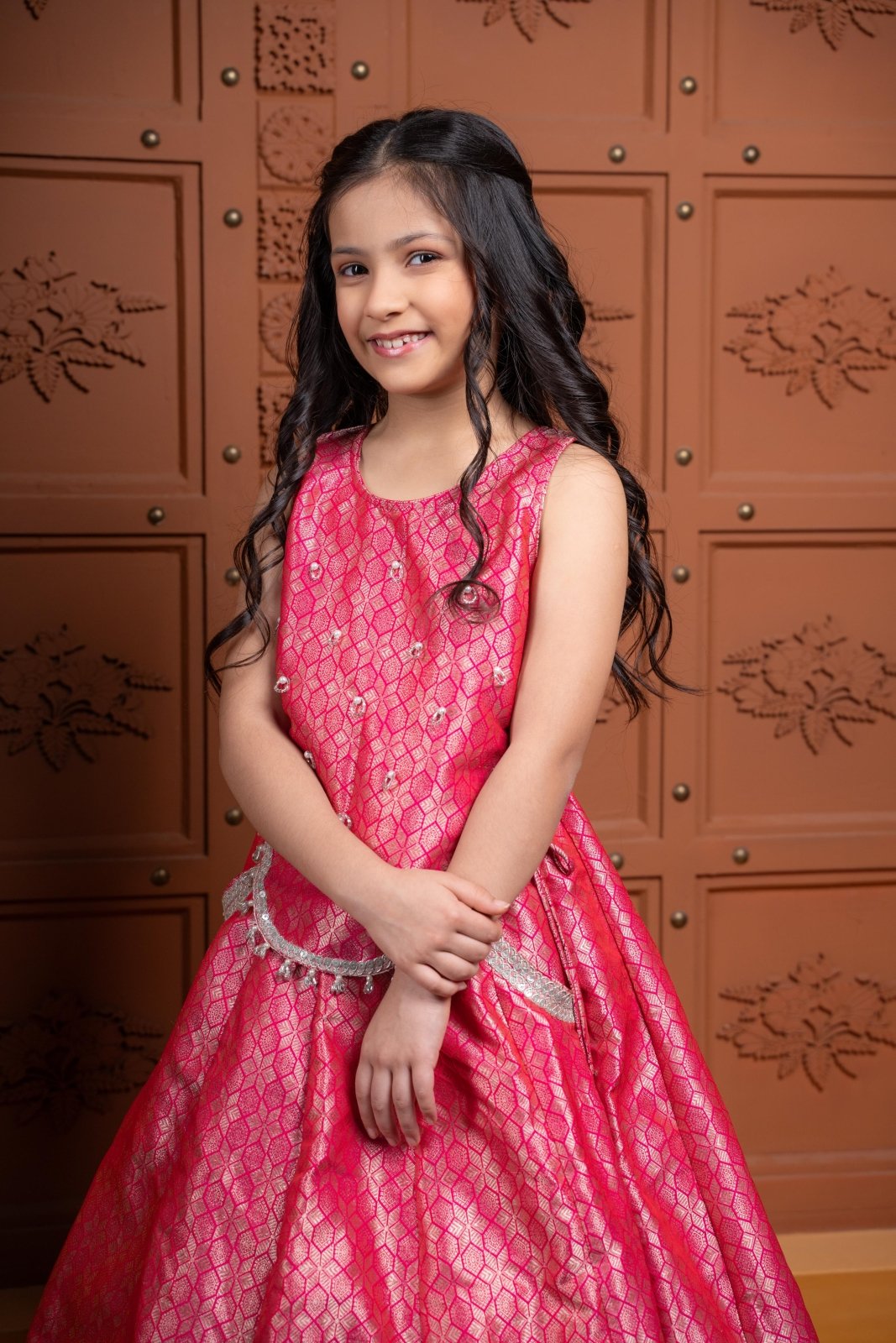 Elegant Pink Banarasi Pocket Lehenga – Traditional grace with a modern twist! - Kirti Agarwal