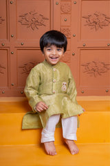 Shimmery Sequin Embroidered Ethnic Kurta With Pyjama - Kirti Agarwal