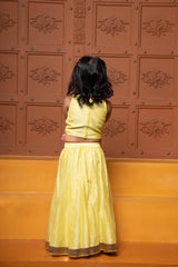 Sleeveless Embroidered Stylish Hem Top With Palazzo - Kirti Agarwal