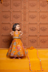 Stylish Floral Embellished Strappy Top And Floral Lehenga With Dupatta - Kirti Agarwal