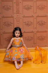 Stylish Floral Embellished Strappy Top And Floral Lehenga With Dupatta - Kirti Agarwal