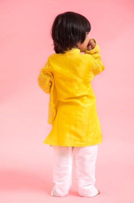 Attached Jacket Style Kurta with Pyjama - Kirti Agarwal