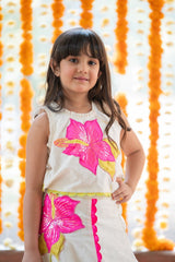 Exquisite Floral Embroidered Top And Lehenga With Potli Bag - Kirti Agarwal