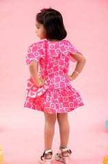 Flower Print dress with Sling Bag - Kirti Agarwal