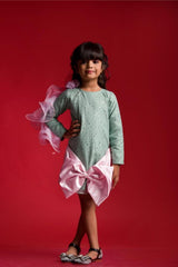 Frock with big Pink Bow in Front - Kirti Agarwal