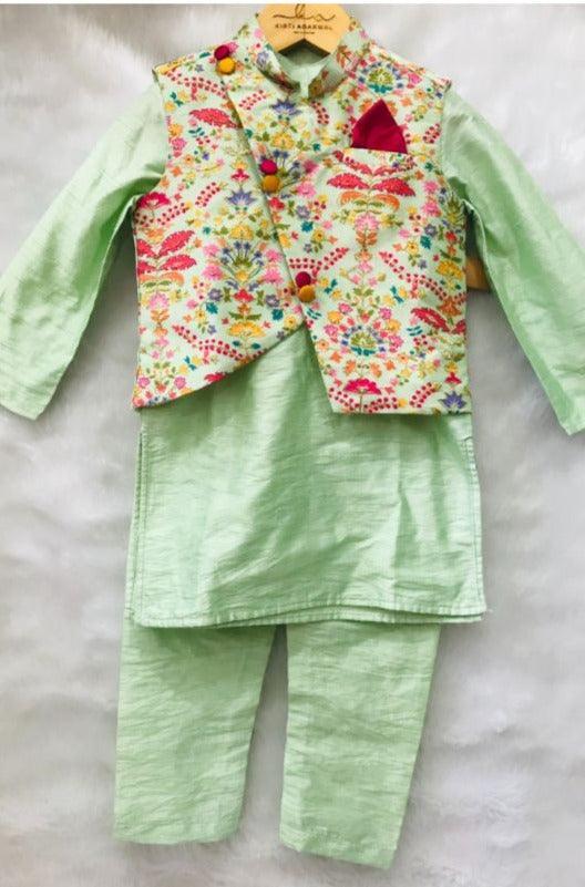 Kurta with stylish embroidered Bandi - Kirti Agarwal