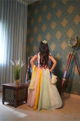 Multicolour Lahenga with different top pattern. - Kirti Agarwal