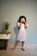 Pink Imported Dress with handwork embroidery - Kirti Agarwal