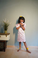 Pink Imported Dress with handwork embroidery - Kirti Agarwal