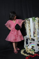 Pleated Frock with Smart Flower on Top - Kirti Agarwal