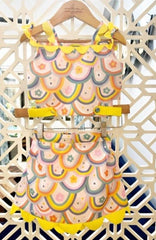 Rainbow print skirt set with scalaps all over - Kirti Agarwal