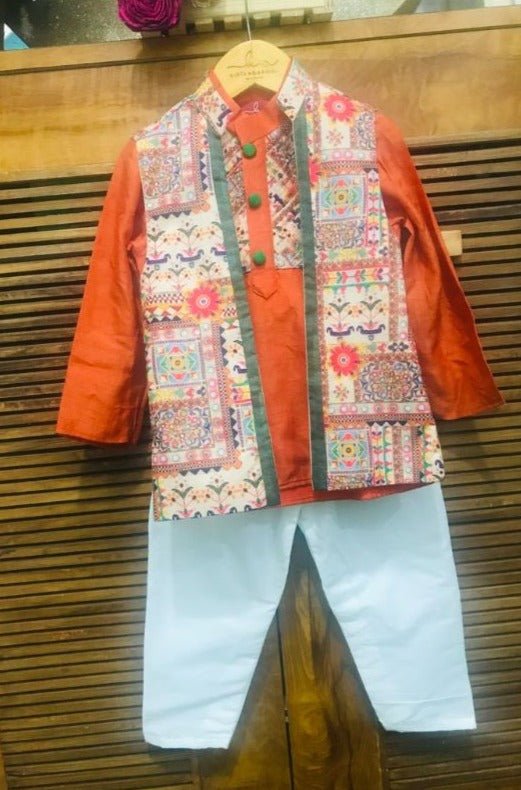 Short Kurta with Jacket and Chudidar - Kirti Agarwal