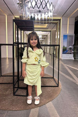 Star embroidered Crop top with Skorts - Kirti Agarwal