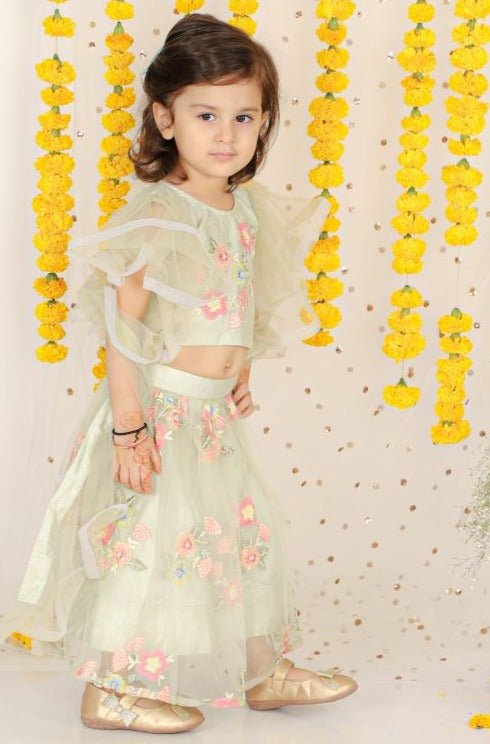 Stunning Sequin Thread And Pearl Embroidered Top With Lehenga And Dupatta - Kirti Agarwal